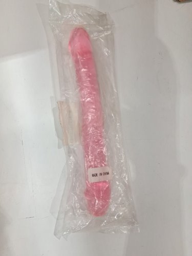 Double Sided Dildo - 9.5" - Crystal Pink image 2