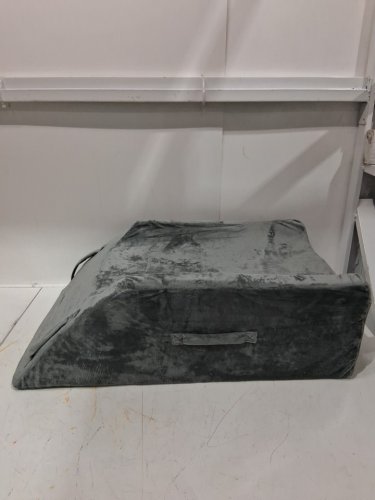 Leg Elevation Wedge Support Pillow for two legs with Handles for After Surgery - 28" x 16" x 9"  - GREY image 3