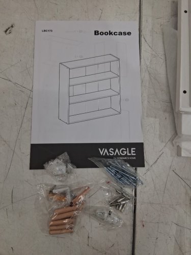 VASAGLE 3-Tier Bookshelf - 9.4" x 31.5" x 32" - white (model: lbc173t14) image 4