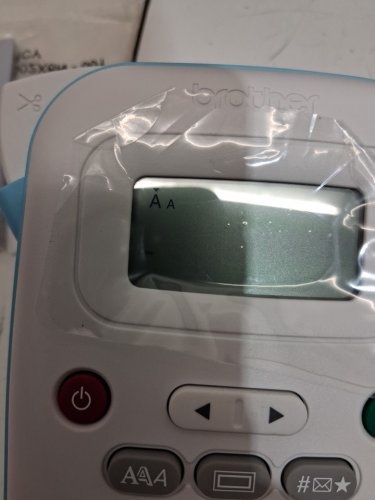 brother p-touch PORTABLE label maker printer FOR USE WITH 12mm BTAG labels - WHITE/blue (model: pt-N10) image 4