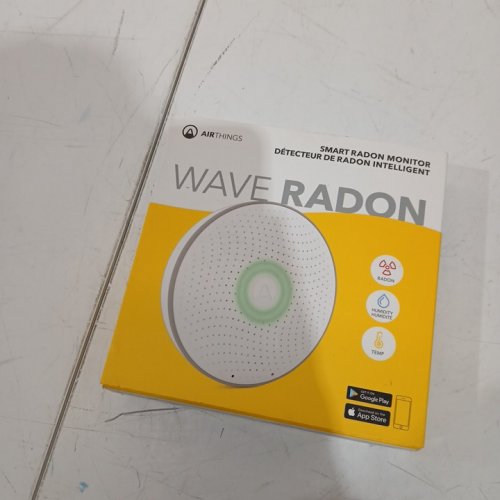 Airthings wave plus smart indoor air quality and Radon detection Bluetooth connectivity battery operated - white (Model: 2950) image 2