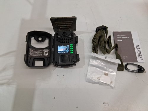 Izeeker waterproof hd trail cam with night vision - Camouflage (Model: ‎ig200) image 2