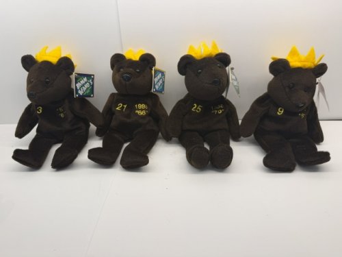 4PC SALVINO'S BAMM BEANO'S MLB PLAYERS CHOICE BABE RUTH, SAMMY SOSA, MARK MCGWIRE, ROGER MARIS 9" PLUSH TOYS image 2