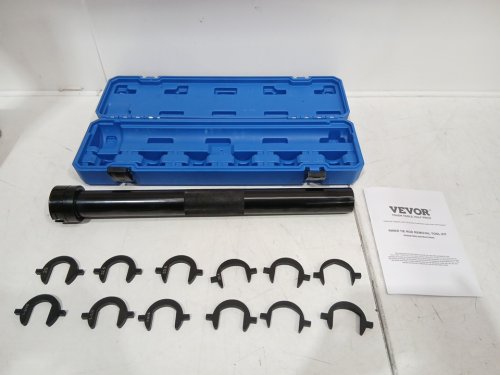 13pc vevor heavy duty inner tie rod removal tool kit with storage case - 1/2" drive tube - black/blue (model: xc1049) image 4