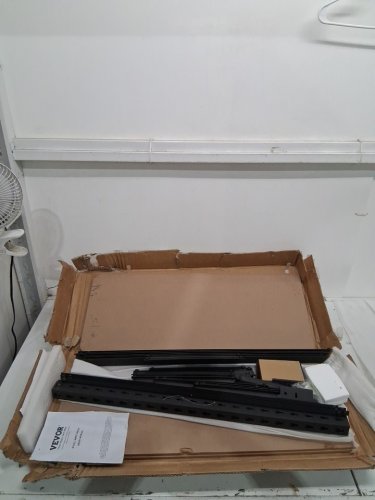Heavy Duty Metal Utility STORAGE Rack - 30" x 12" x 60" - BLACK/BROWN (MODEL: ZMVO) image 3