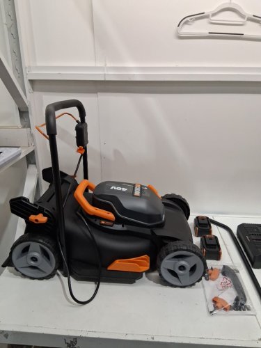WORX 40V (2x20V) 17" 2-In-1 Cordless Lawn Mower - Black/Orange - (Model: WG743) image 3