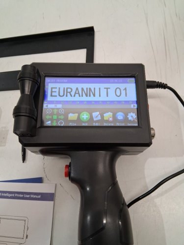 eurannit handheld inkjet printer with black ink cartridge (model: e15-1) image 4