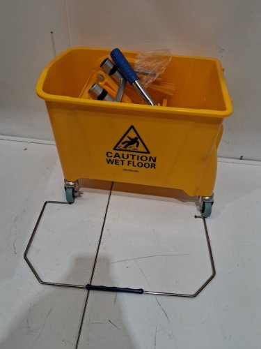 MIND READER PROFESSIONAL COMMERCIAL WRINGER MOP BUCKET - 20L - YELLOW (MODEL: MOPT20-YLW) image 3