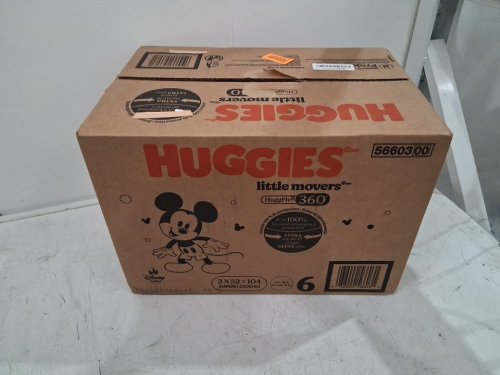 104PK HUGGIES LITTLE MOVERS DISNEY BABY DIAPERS - SIZE 6 (OVER 35LB) image 2