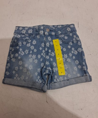 GEORGE GIRLS HIGH RISE BERMUDA SHORTS - SIZE 6 - BLUE image 2
