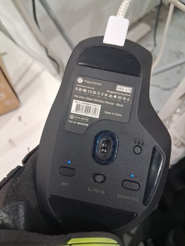 Keychron Bluetooth Silent Wireless Gaming Mouse - 8000 Hz - 30K DPI/750 IPS - black(model: M6S-A23) image 5