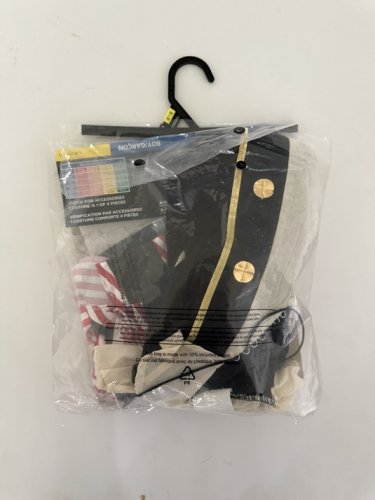 3PC BOYS PALAMON BUCKLING BUCCANEER COSTUME SHIRT, HAT, SASH BELT - LARGE (10-12) - WHITE/BLACK/RED/GOLD (STYLE: 6879C (L) image 3