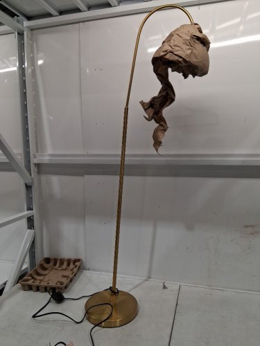 arc Globe Floor Lamp- 48" - brass image 4