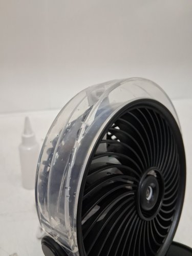 PORTABLE CLIP-on fan with misting modes - 10w - black (model: s55) image 4