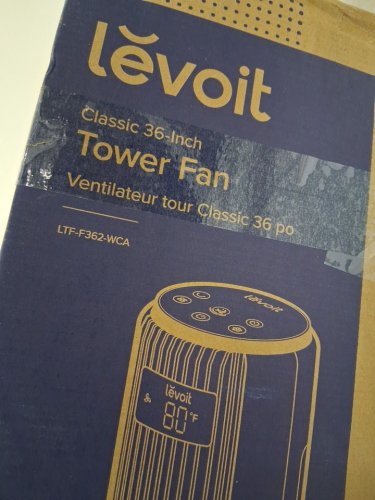 LEVOIT CLASSIC SMART TOWER OSCILLATING FAN WITH 24 HOUR TIMER - 36" - BLACK/WHITE (MODEL: LTF-F362-WCA) image 3