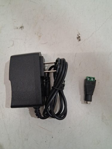 REPLACEMENT POWER ADAPTER FOR LED TAPE LIGHT - 12V 2A - BLACK image 2