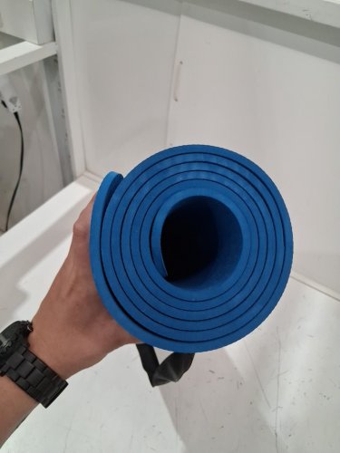 Amazon Basics 1/4" Thick Exercise Yoga Mat - 74" x 24" - blue/aqua image 4