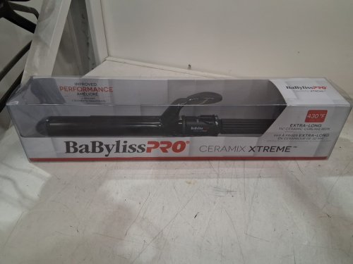 babybliss pro ceramix xtreme ceramic curling iron - 1 1/4" barrel - black image 2