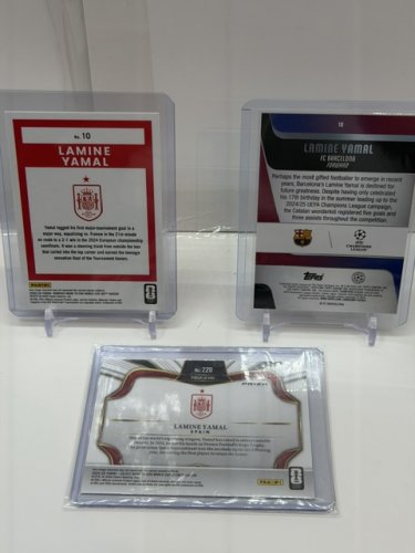 3 ASSTD LAMINE YAMAL SOCCER CARDS image 5