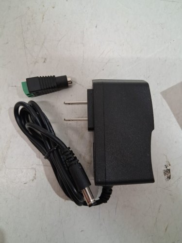REPLACEMENT POWER ADAPTER FOR LED TAPE LIGHT - 12V 2A - BLACK image 2