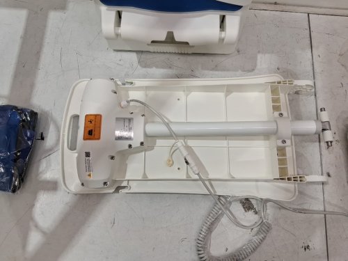 electric adjustable height chair lift for elderly - 42.9" x 23.1" x 14.4" - blue/white (model: jc35m3-1) image 5