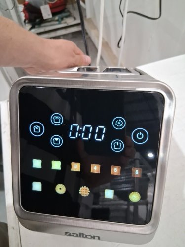 SALTON 2-SLICE TOUCHSCREEN TOASTER - 900W - GREY - (MODEL:ET2151) image 3