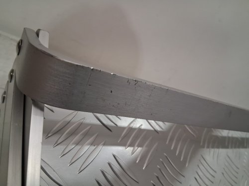 Quick Products 2 Step Aluminum Scissor Stairs with Easy Mount Bracket for Mobile Home RV Camper Shop & Trailers - 18'' wide - silver - (model: JQ-182SSS) image 5