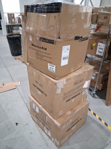 5PC costway wicker patio set - grey (model: HW75988NY) **(3 BOXES)** image 4