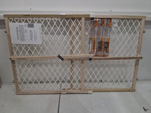 toddleroo by North States Diamond Mesh safety Gate - 26.5" - 42" x 23" - wood (model: 4600) image 3