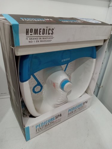 HoMedics Pedicure Spa Footbath with Heat and 3 attachments - Blue / White (Model: FB-300C) image 3