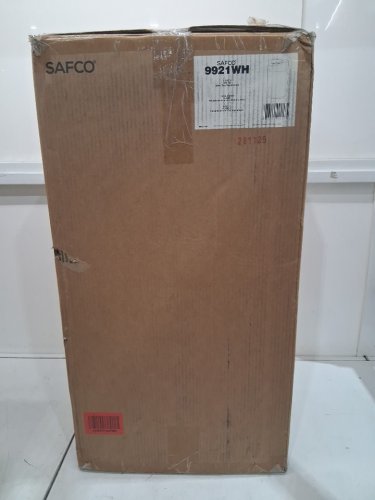 Safco Open Top Oval Waste Receptacle - 14 gallon - steel white (Model: 9921wh) image 2