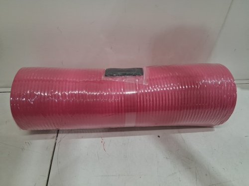 AMAZON BASICS EXTRA THICK EXERCISE YOGA MAT with carrying strap - 1/2" thick - 24" x 74" - pink image 3