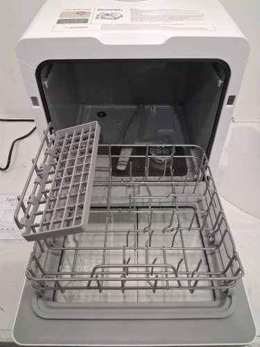 HERMITLUX COUNTERTOP DISHWASHER WITH 7 WASHING PROGRAMS, LED LIGHT, BUILD IN WATER TANK - 5L - WHITE/BLACK (MODEL: HDW5CW01) image 4