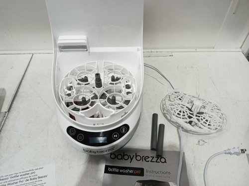 BabyBrezza Bottle Washer Pro 3-in-1 washer/sterilizer/dryer - holds 4 bottles - black/white (model: BRZ0103) image 4