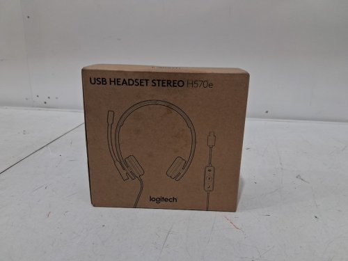 LOGITECH H570E USB WIRED HEADSET WITH NOISE CANCELLING MIC - BLACK (MODEL: A-00064) image 2