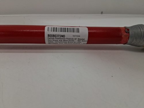 Carlisle Short Length blended Corn Lobby Broom with wood handle - 34" - red (model: 368100) image 3