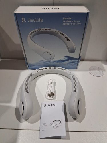 Jisulife LIFE4 5-Speed portable neck fan - OSFM - White (model: fa14-s) image 2