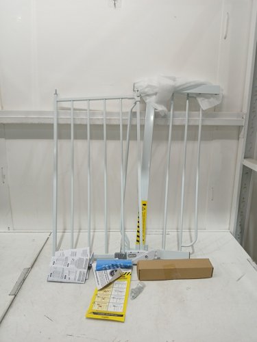 REGALO EASY-STEP METAL WALK-THROUGH SAFETY GATE, 30" X 29'' - 38.5'' - WHITE (MODEL: 1160DS) image 3