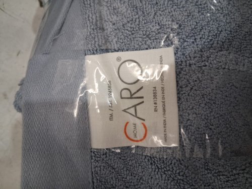 2pk caro home 100% cotton hand towels - 18" x 30" - blue herringbone (Style: 1945886) image 3