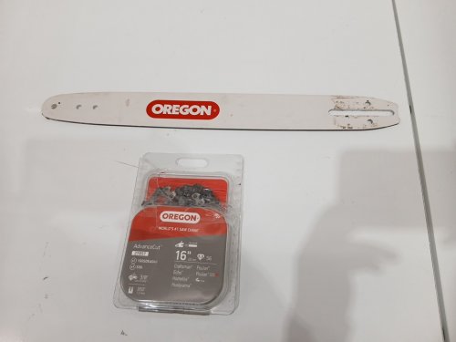Oregon control cut chainsaw tail mount bar and CHAIN combo - 16" - grey/ red (MODEL: 27857) image 3