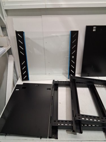 15U Wall Mount Network Server Cabinet' Server Rack Cabinet Enclosure - 200 lbs cap - black image 4