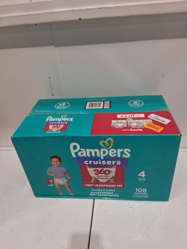 108PK PAMPERS CRUISERS 360 DEGREES 100% LEAKPROOF FIT DIAPERS - SIZE 4 (23LB - 37LB) image 2
