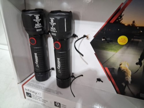 2PK INFINITY X1 LED FLASHLIGHTS -  2000LM - BLACK image 3