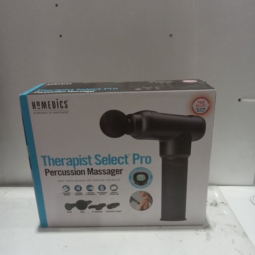 Homedics THERAPIST Select PRO PERCUSSION MASSAGER for deep tissue/ targeted pain relief with 4 attachments - black (model: HHP-800J) image 3