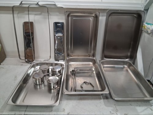 2pk chafing dish with lid and fuel holder - 8qt - silver (model: hz-433) image 5