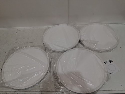 4PK Huguzili Dimmable Flush Mount Ceiling Light - 15.8" - 2700K-6500K - white image 3