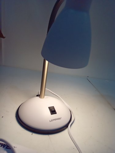 Lepower-tec Flexible Gooseneck Metal Desk Directional Table Lamp - 14" - E26 Bulb Base - White image 5