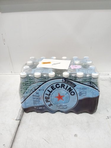 24PK S. PELLEGRINO CARBONATED NATURAL MINERAL WATER - 500ML EACH BOTTLE image 2