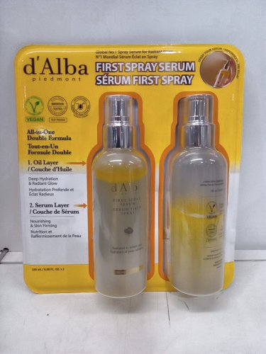 2pk D'ALBA First spray serum for hydrated & radiant skin - double layer serum with white truffle from Italy - 180ML image 2