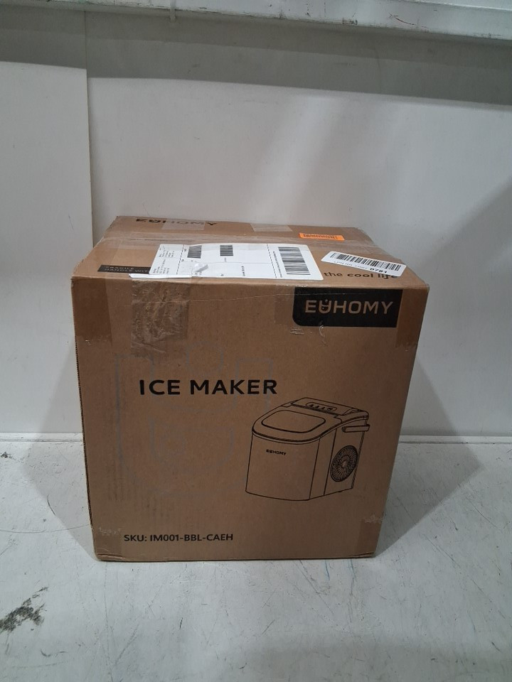 EUHOMY Countertop Ice Maker Machine - MAKES 26LB/Day - BLACK (MODEL: im-06d/IM001-Bbl-CAEH) image 2